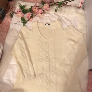 Cold shoulder sweater